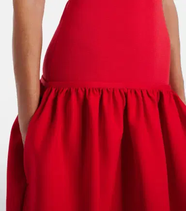 TOTEME Gathered jersey midi dress | Thumbnail 3 TOTEME Gathered jersey midi dress | Thumbnail 3