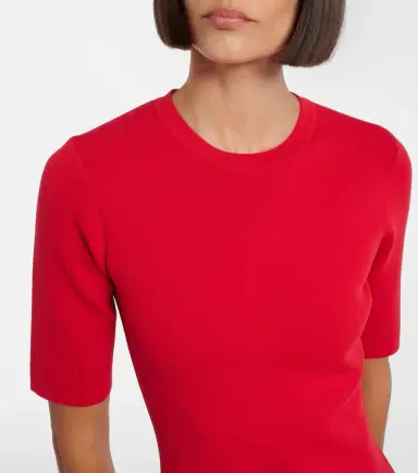 TOTEME Gathered jersey midi dress | Thumbnail 4 TOTEME Gathered jersey midi dress | Thumbnail 4
