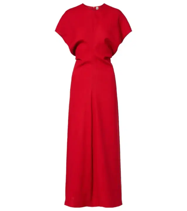 Slouch wool maxi dress