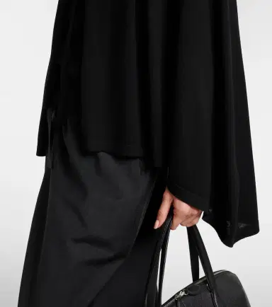 TOTEME Wool and silk jersey cape | Thumbnail 3 TOTEME Wool and silk jersey cape | Thumbnail 3