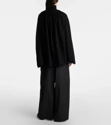 TOTEME Wool and silk jersey cape | Thumbnail 4 TOTEME Wool and silk jersey cape | Thumbnail 4