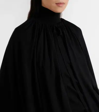 TOTEME Wool and silk jersey cape | Thumbnail 5 TOTEME Wool and silk jersey cape | Thumbnail 5
