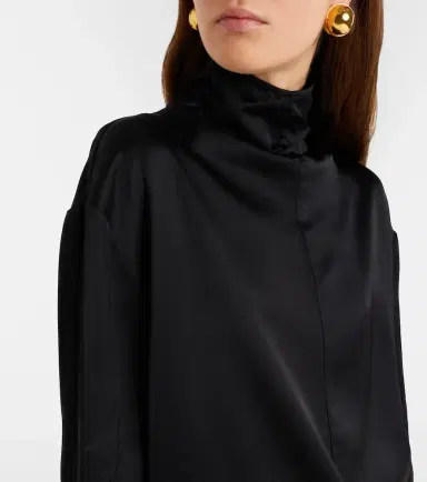 Toteme Turtleneck satin top | Thumbnail 5