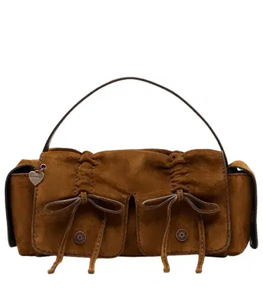 Acne Studios Suede shoulder bag | Thumbnail 1 Acne Studios Suede shoulder bag | Thumbnail 1