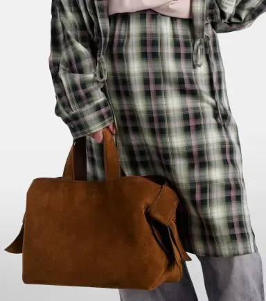 Acne Studios Musubi suede tote bag | Thumbnail 5