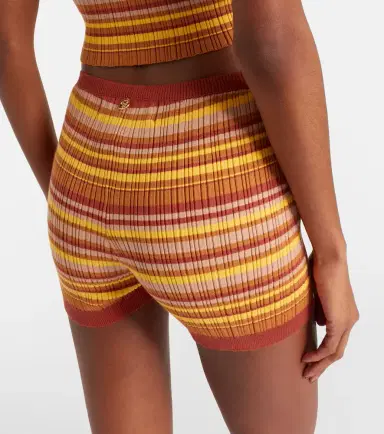 Bananhot Jack ribbed-knit striped shorts | Thumbnail 3