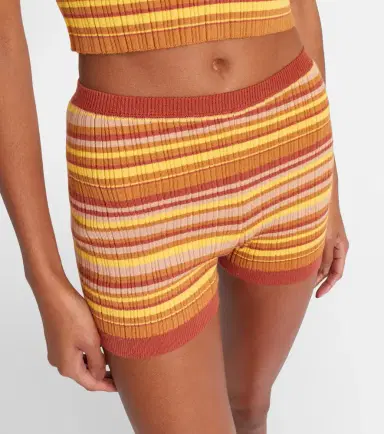 Bananhot Jack ribbed-knit striped shorts | Thumbnail 5