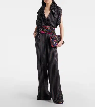 Dries Van Noten Envelope Medium sequined satin clutch | Thumbnail 4 Dries Van Noten Envelope Medium sequined satin clutch | Thumbnail 4