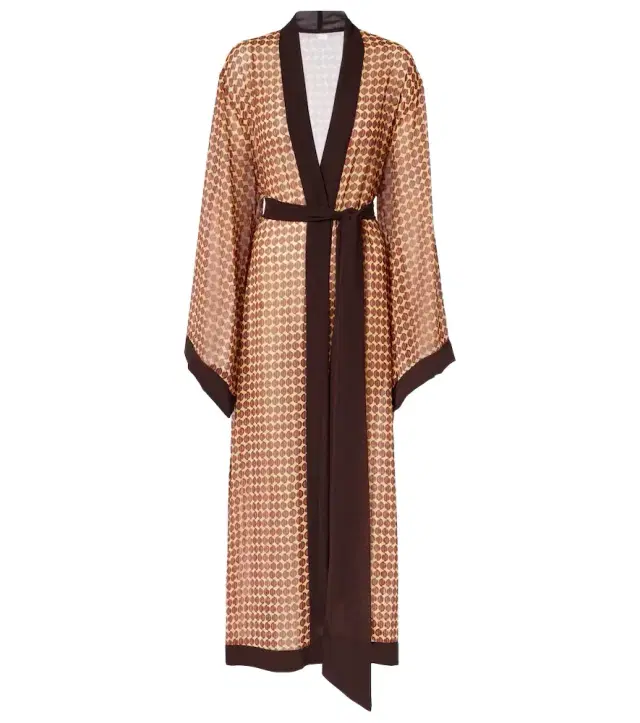 Jim printed beach cover-up