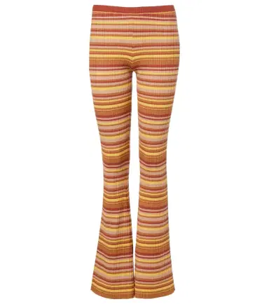 Bananhot Ann ribbed-knit striped flared pants | Thumbnail 1
