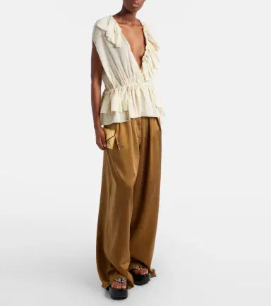 Dries Van Noten Embossed metallic leather clutch | Thumbnail 4