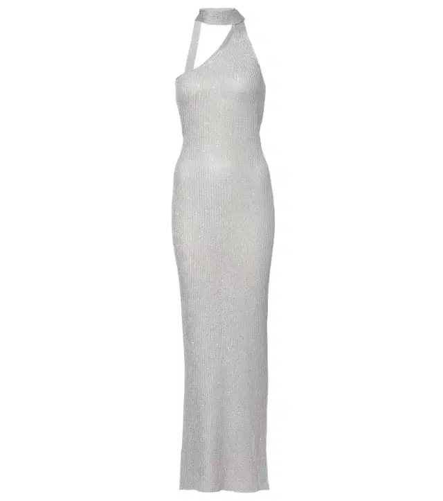 Bananhot Aretha sequined one-shoulder maxi dress
