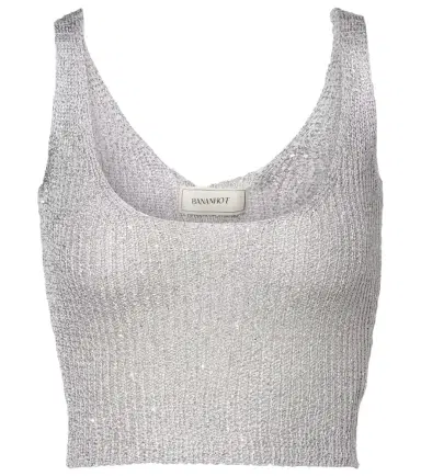 Bananhot Aretha sequined crop top | Thumbnail 1