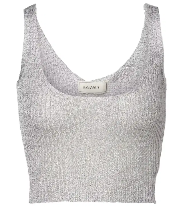 Bananhot Aretha sequined crop top