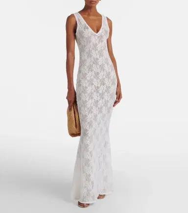 Bananhot Adel sheer lace maxi dress | Thumbnail 3