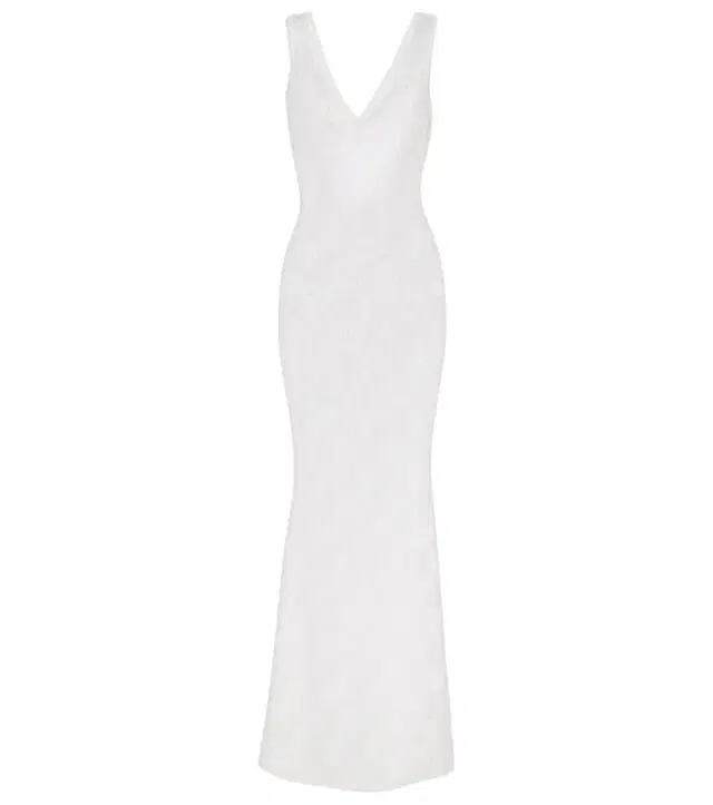 Bananhot Adel sheer lace maxi dress