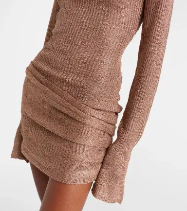 Bananhot Jones sequined draped minidress | Thumbnail 4