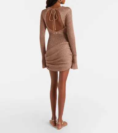 Bananhot Jones sequined draped minidress | Thumbnail 6