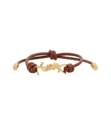 Saint Laurent Cassandre leather bracelet | Thumbnail 1