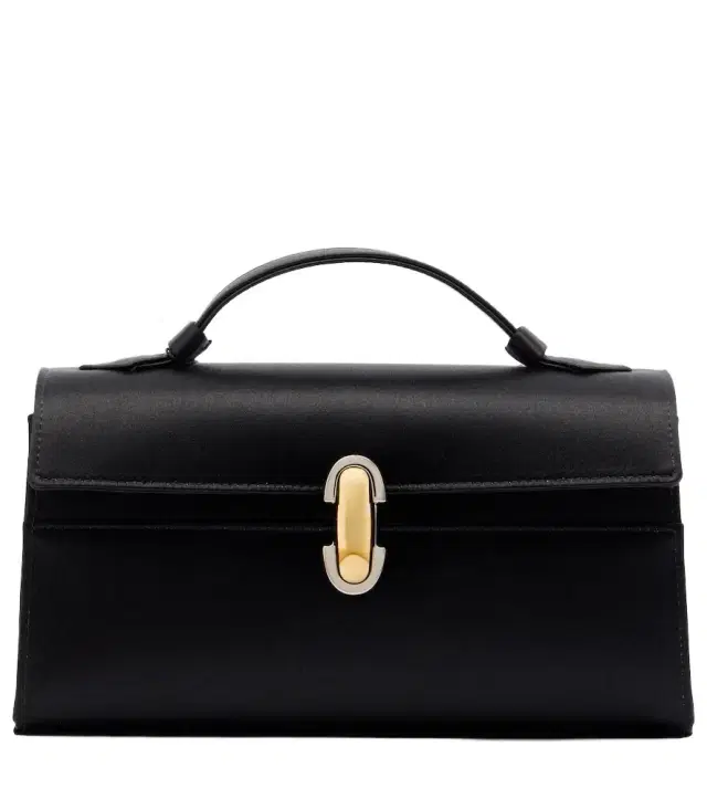 Symmetry Small satin top-handle bag