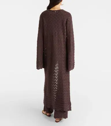 Bananhot Boha pointelle cotton-blend beach cover-up | Thumbnail 4
