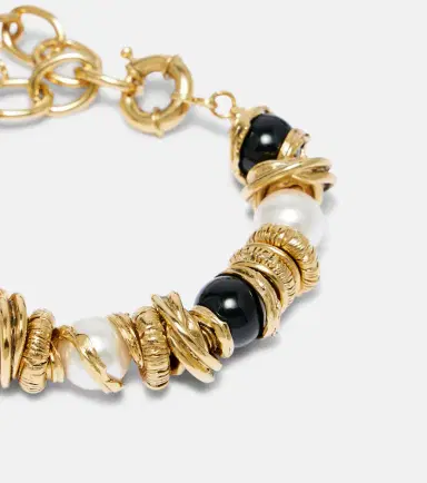 Saint Laurent Loulou embellished bracelet | Thumbnail 2