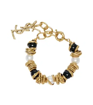 Saint Laurent Loulou embellished bracelet | Thumbnail 1