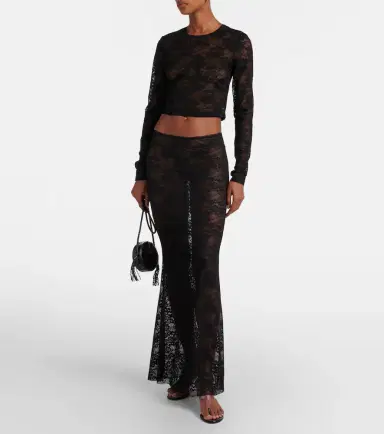 Bananhot Rona cropped lace top | Thumbnail 2