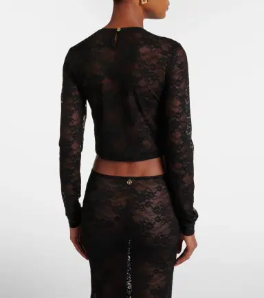 Bananhot Rona cropped lace top | Thumbnail 3