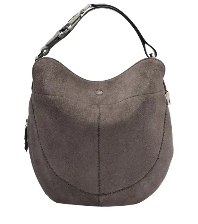 Quiver Clip Medium suede shoulder bag