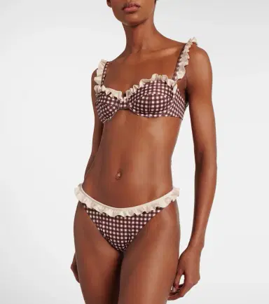 Bananhot Angela gingham bikini bottoms | Thumbnail 3