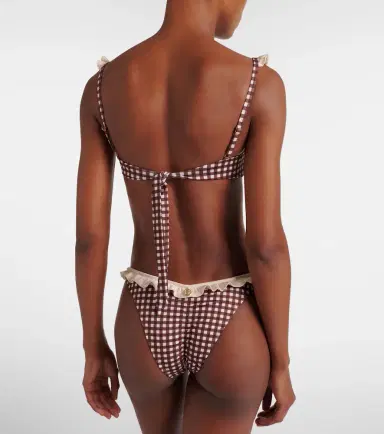 Bananhot Angela gingham bikini bottoms | Thumbnail 5