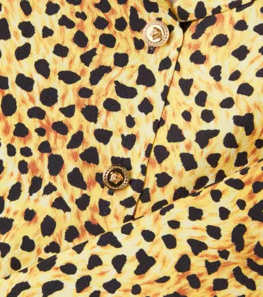 Versace Kids Leopard-print cady shirt | Thumbnail 2