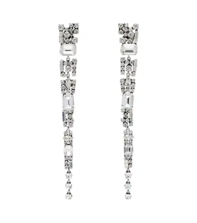 Saint Laurent Crystal-embellished clip-on earrings | Thumbnail 1