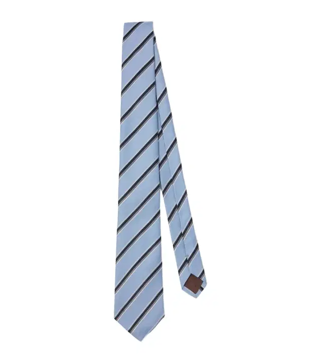 Canali Striped silk tie