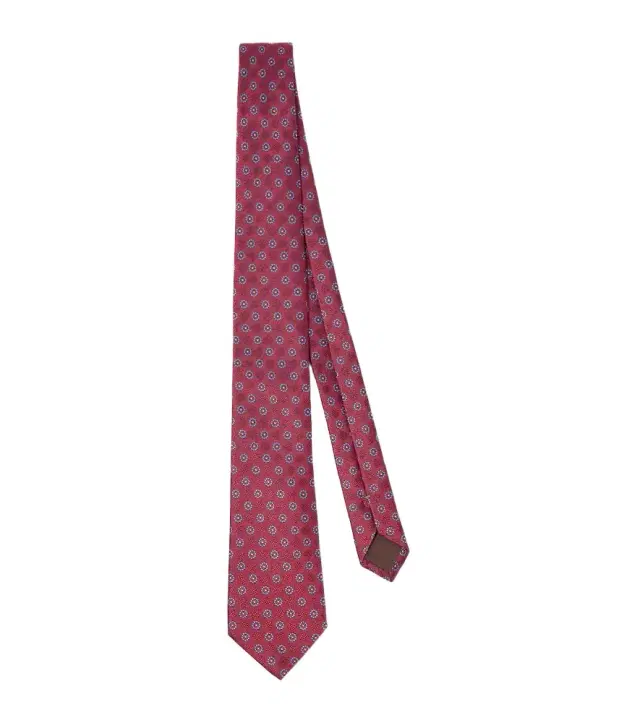 Silk jacquard tie