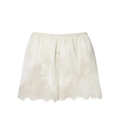DÔEN Dôen Iona lace-trimmed silk satin shorts | Thumbnail 1 DÔEN Dôen Iona lace-trimmed silk satin shorts | Thumbnail 1