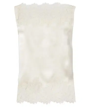 DÔEN Dôen Viviane cutout lace-trimmed silk top | Thumbnail 1