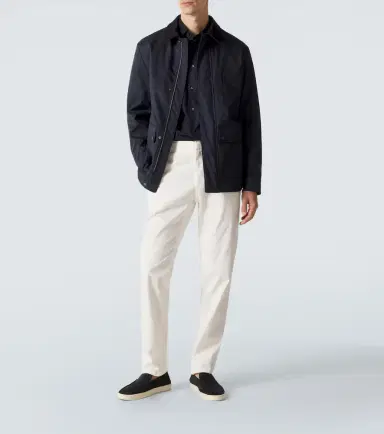 Canali Suede-trimmed blouson jacket | Thumbnail 5 Canali Suede-trimmed blouson jacket | Thumbnail 5