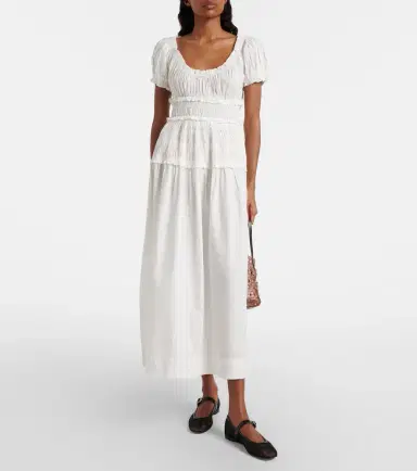 DÔEN Dôen Leanne cotton poplin midi dress | Thumbnail 4