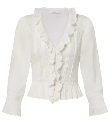 DÔEN Dôen Eldoris ruffled cotton blouse | Thumbnail 1