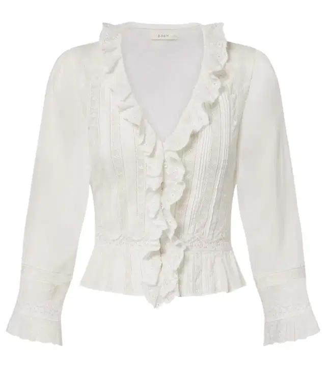 Dôen Eldoris ruffled cotton blouse