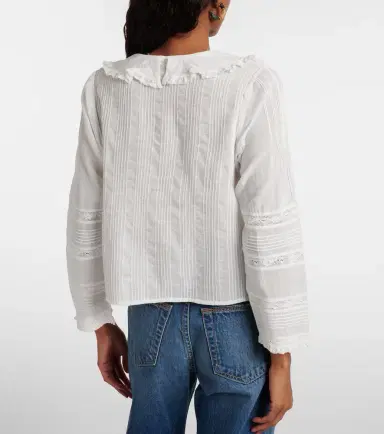 Doen Dôen Huguette ruffled cotton blouse | Thumbnail 4