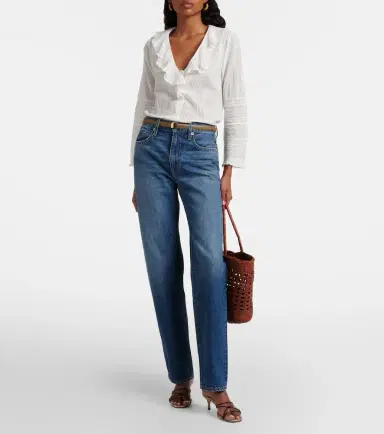 Doen Dôen Huguette ruffled cotton blouse | Thumbnail 5