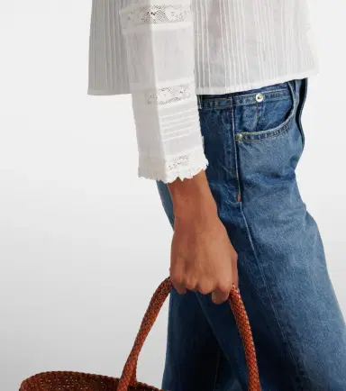Doen Dôen Huguette ruffled cotton blouse | Thumbnail 6