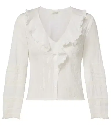 Doen Dôen Huguette ruffled cotton blouse | Thumbnail 1