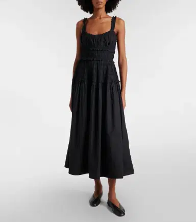 DÔEN Dôen Marianne cotton poplin midi dress | Thumbnail 2