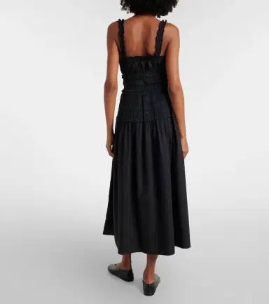 DÔEN Dôen Marianne cotton poplin midi dress | Thumbnail 3