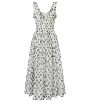 DÔEN Dôen Emmaretta floral cotton midi dress | Thumbnail 1