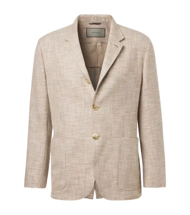 Canali Cotton, wool, and silk blazer
